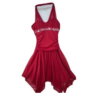 Vintage Y2K Halter Babydoll Dress Size Small Made In USA Prom Hoco Fairy Goth